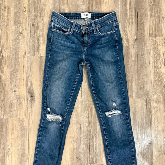 PAIGE | Women’s Skinny Jeans Distressed 26 - Picture 2 of 7